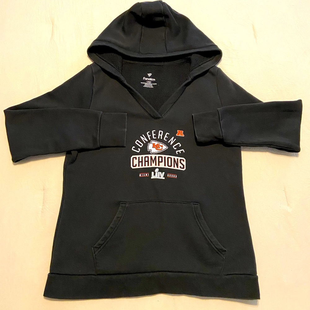 Womens Kansas City Chiefs Hooded Sweatshirt LG